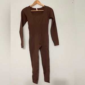 Brown jumpsuit